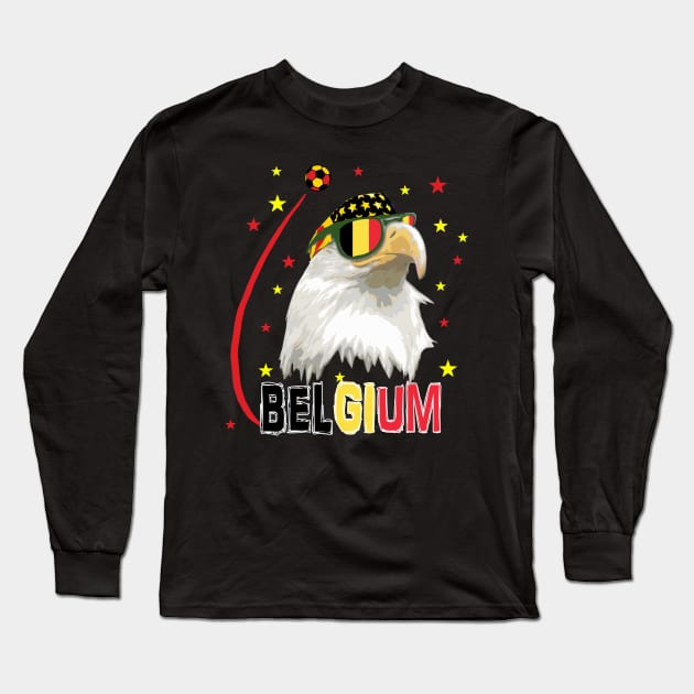 Belgium Soccer T-Shirt Long Sleeve T-Shirt by Nerd_art